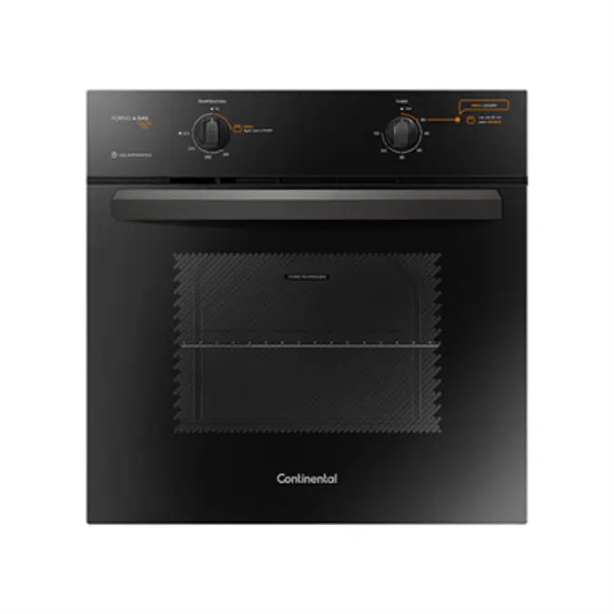 Gas built-in 73l oven with grill and timer