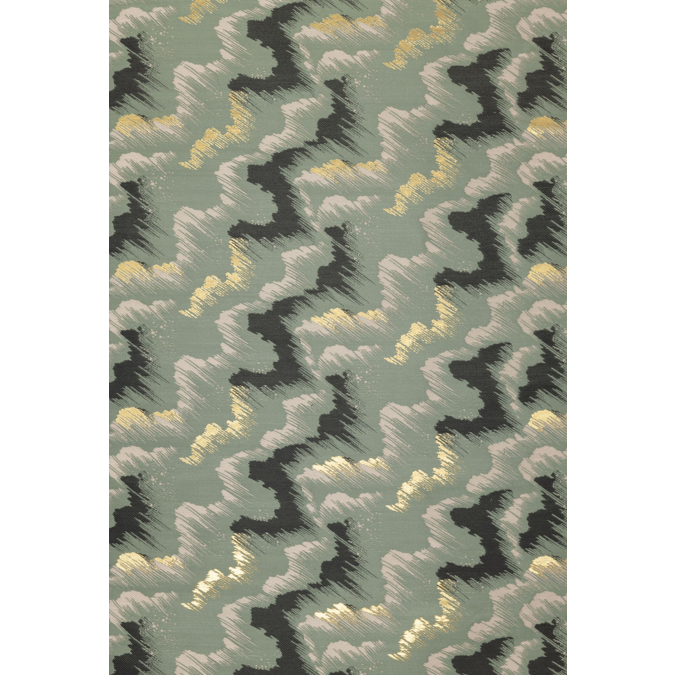 Fabric with storm design [ storm green ]