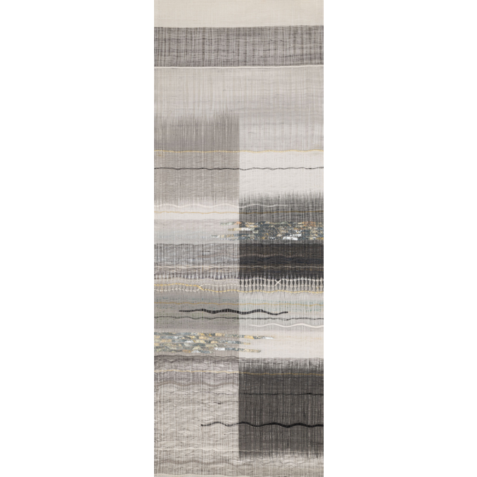 Fabric of YOROKE-ORI OBIJI-NAMIGINU [ 帯地 波衣 ]