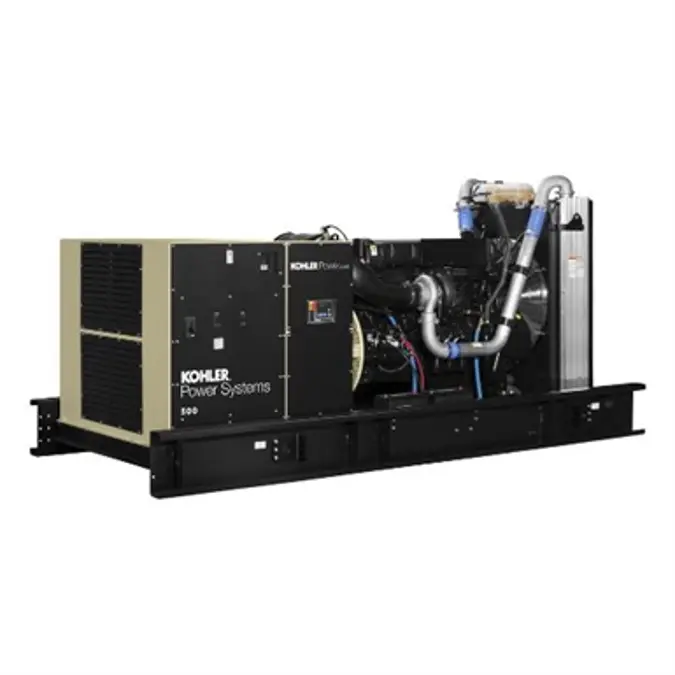 BIM objects - Free download! Diesel Generator Set 364-550kW 50/60Hz 190 ...