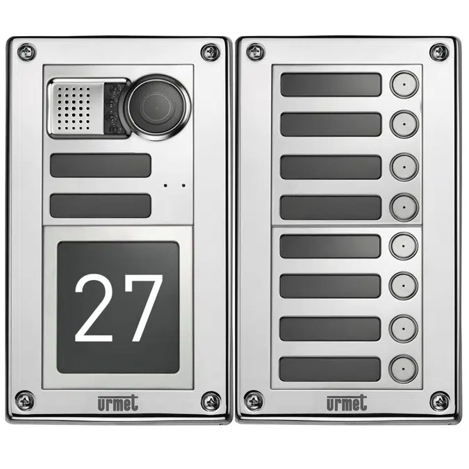 BIM objects - Free download! Modular Video Entry Panel with House ...