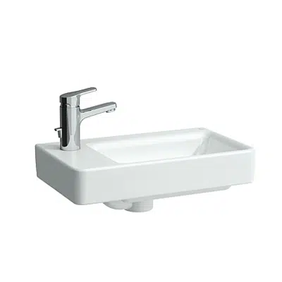 Pro A washbasin 28x48 cm, white , taphole on left