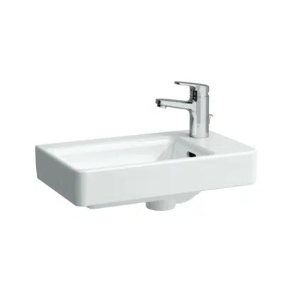 imagen para Pro A washbasin 28x48 cm, white , taphole on right