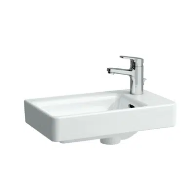 Pro A washbasin 28x48 cm, white , taphole on right
