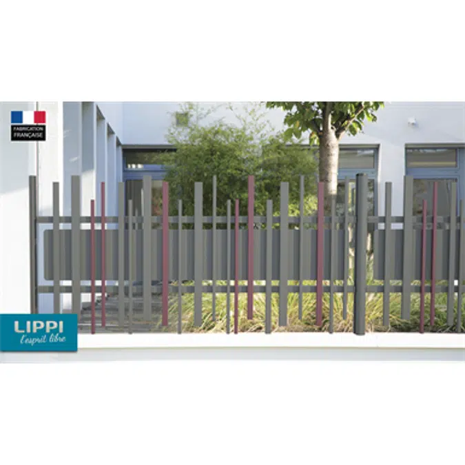 Aligned top and bottom STEM® WALL fence