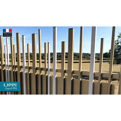 Image for Random top and aligned bottom STEM® WALL fence