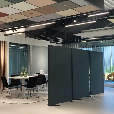 afbeelding voor Rockfon Canva Floor screens - Flexible acoustic room divider