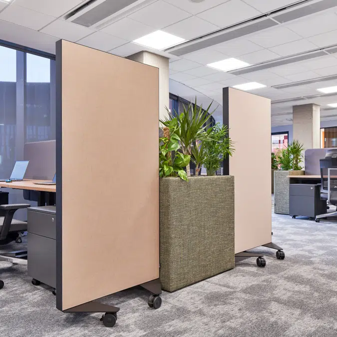 Rockfon Canva Floor screens - Flexible acoustic room divider