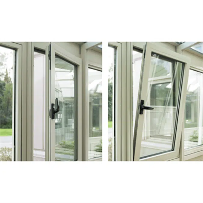 Tilt Turn Windows Curtain Wall Panel Model SI7251