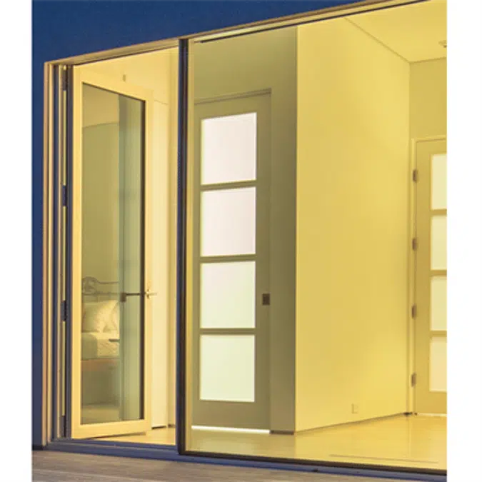 Swing Doors - Modular Terrace Double Door Curtain Wall Panel - Model SI2250