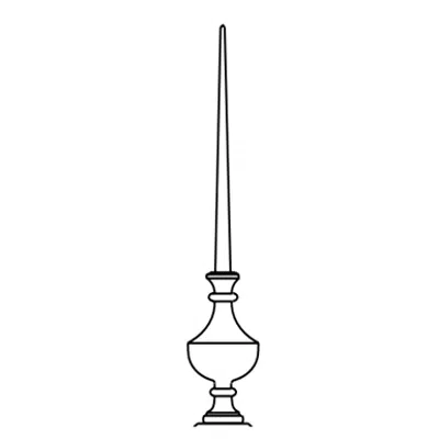 Image for Decorative Finials - 16" Ball and Spire 