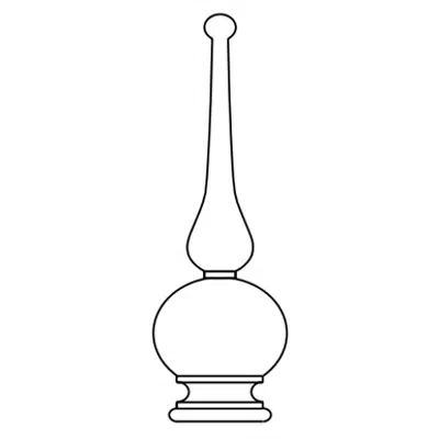 Imagem para Decorative Finials - 15 1/2" Ball and Spire}
