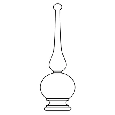 Image for Decorative Finials - 15 1/2" Ball and Spire 