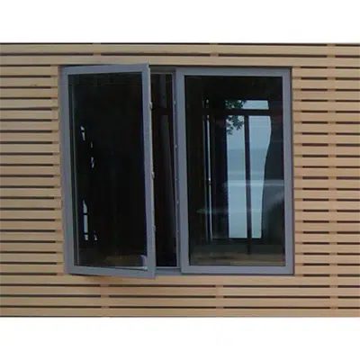 Casement Window Curtain Wall Panel Model SI7202图像