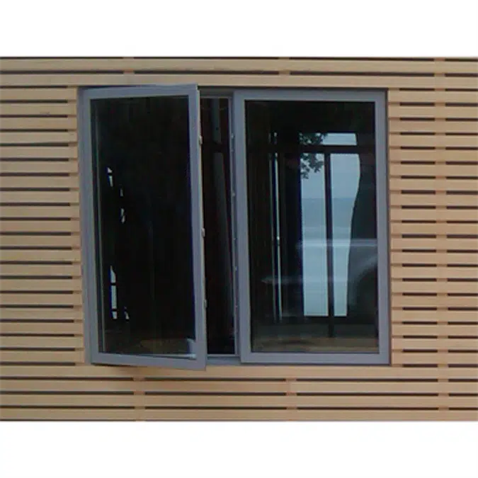 Casement Window Curtain Wall Panel Model SI7202