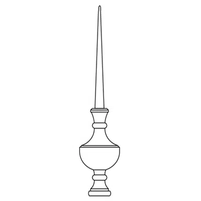 Image for Decorative Finials - 27" Ball and Spire 