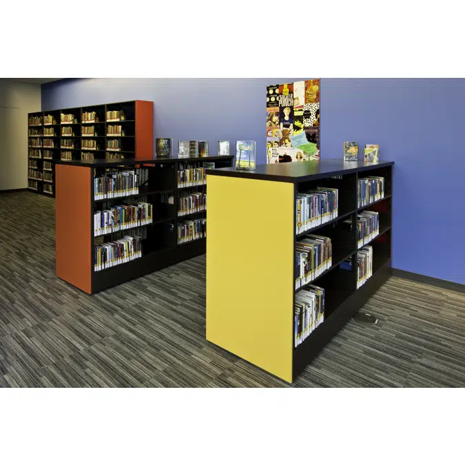 Hybria 4-Post Library Shelving System