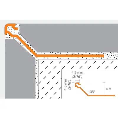 Obrázek pro Schluter®-FINEC-SQ Finishing and edge protection profile with a slim, squared reveal