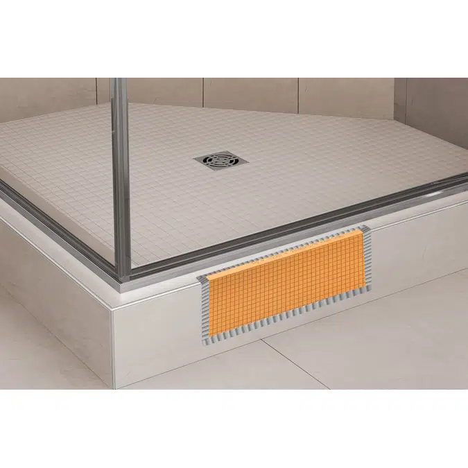 Schluter®-KERDI-BOARD-SC Prefabricated waterproof shower curb