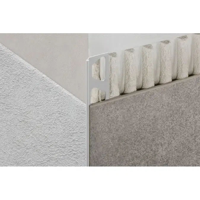 Schluter®-FINEC Finishing and edge-protection profile with a minimalist design