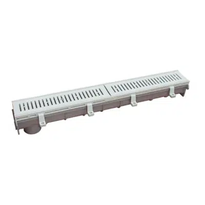 Immagine per Dead Level® P - Pre-Sloped Polypropylene Trench Drain System with Polypropylene Frame