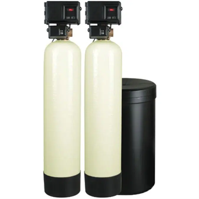 Meter Demand Duplex Alternating Water Softeners for Hardness Reduction - PWS20-2