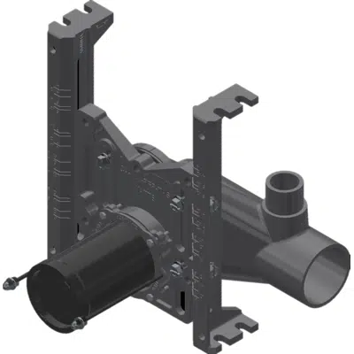 Image for Industry Standard Single Vertical Carrier with Side Inlet(s) for Floor Mounted Back Outlet Bowl - ISCA-161-L-R-BF