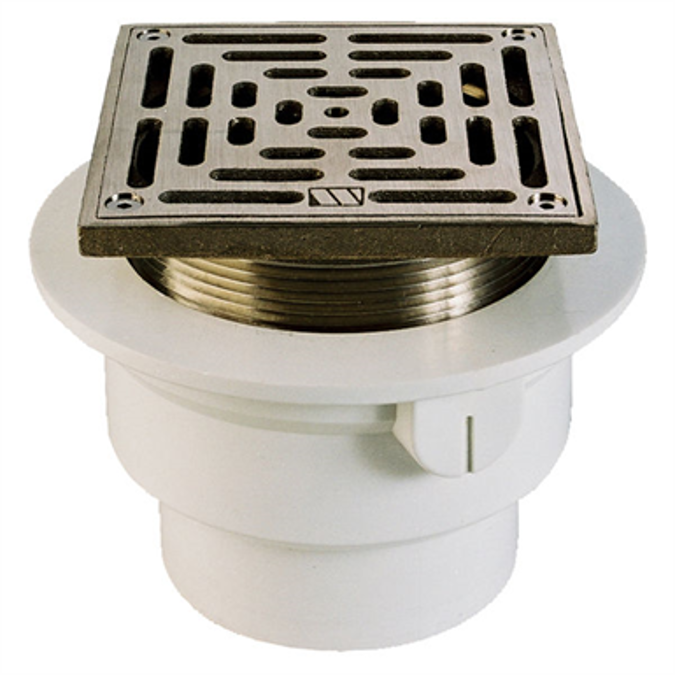 BIM objects Free download! OnGrade PVC/ABS Adjustable Floor Drain w/Square Strainer FD12
