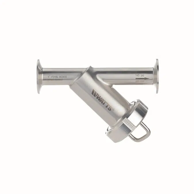 Sanitary Wye Strainer with Tri Clamp Connections - Series W2000