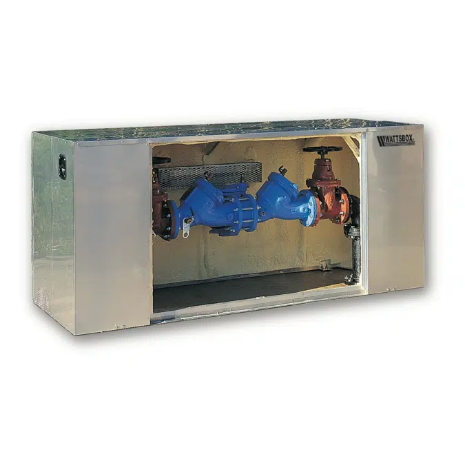 62 In X 53 In X 46 In Aluminum Stucco Protective Insulated Backflow Enclosure - WB-6000AE