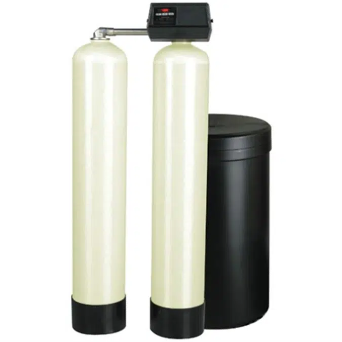 Meter Demand Twin Alternating Water Softeners for Hardness Reduction. (1-2 Cu. Ft.) - PWS10T (1-2CUFT)