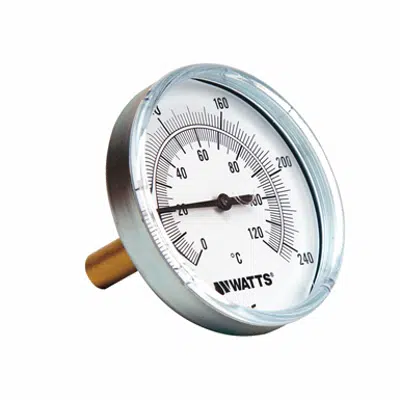 imagen para Lead Free* Center Back-Entry Bimetal Thermometer - LFTB