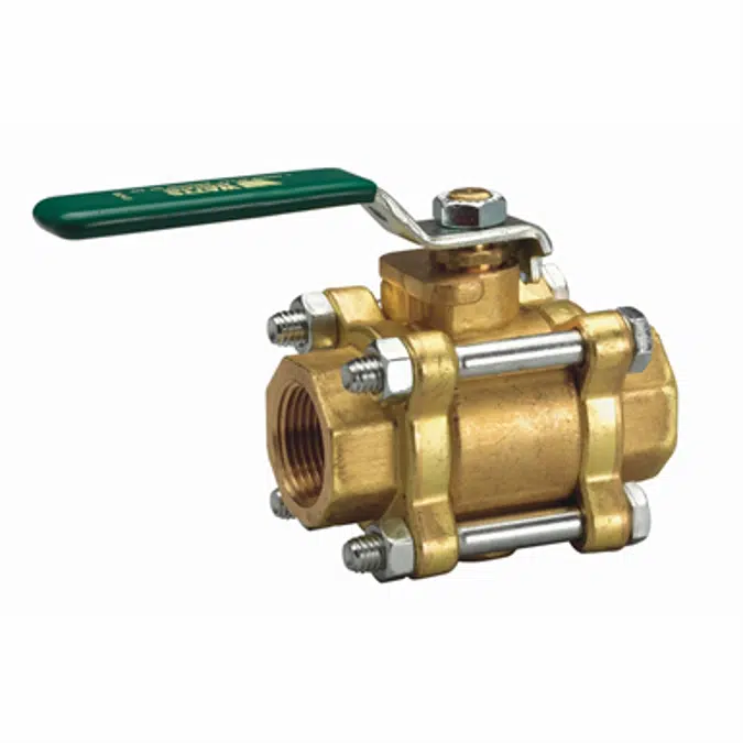 3-Piece, Full Port, Brass Ball Valves - B6800, B6801