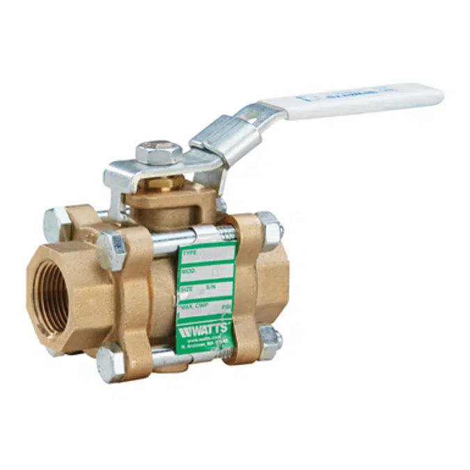 3-Piece, Full Port, Brass Ball Valves - B6800, B6801