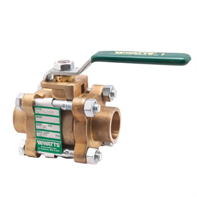 3-Piece, Full Port, Brass Ball Valves - B6800, B6801