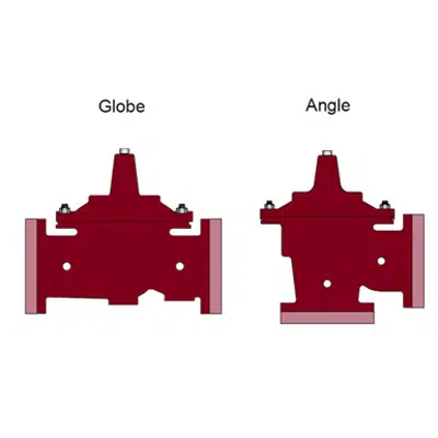 billede til Single Chamber Control Valve - Full Port with Mechanical Check - M400, M1400