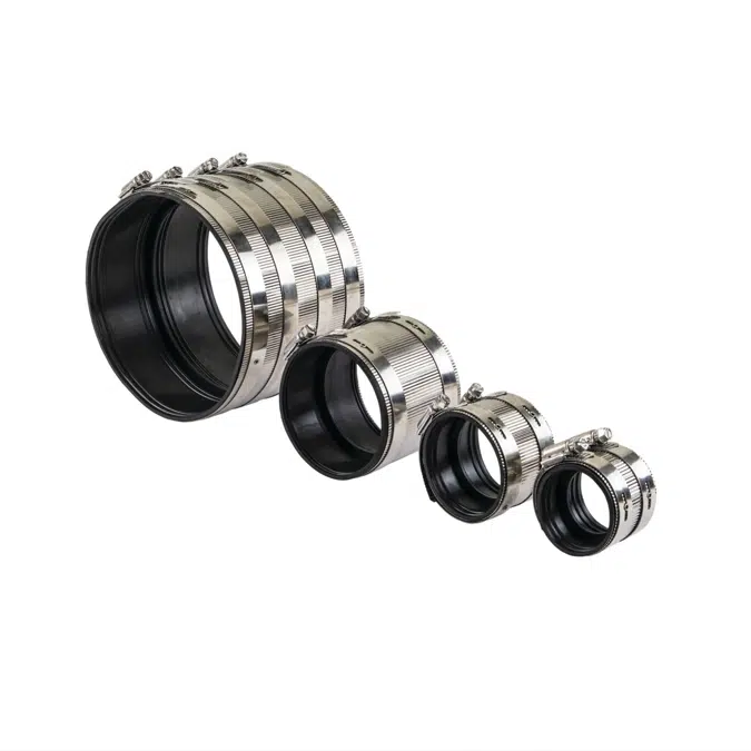 Chemical Waste Couplings - No-Hub EPDM Corrugated Couplings - NH-EPDM