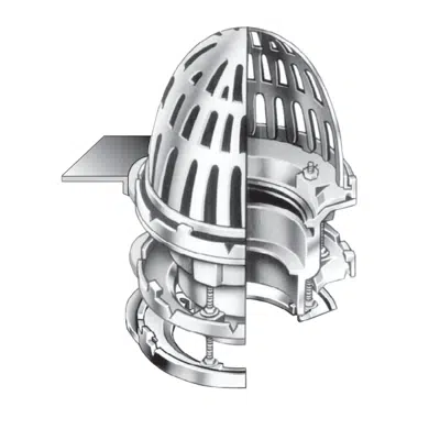 Image for Small Area Roof Drain with Sump Receiver, Adjustable Extension, and Deck Clamp - RD-200-BED