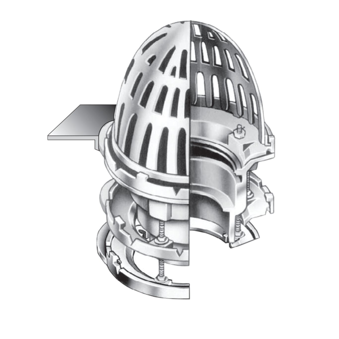 BIM objects Free download! Small Area Roof Drain with Sump Receiver