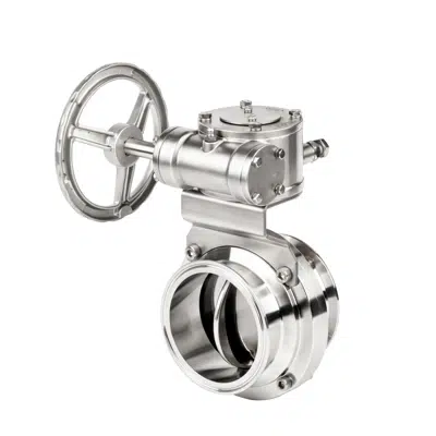 Image for 2-Piece Sanitary Butterfly Valve with Tri Clamp or Tube Weld Connections - Series W7000