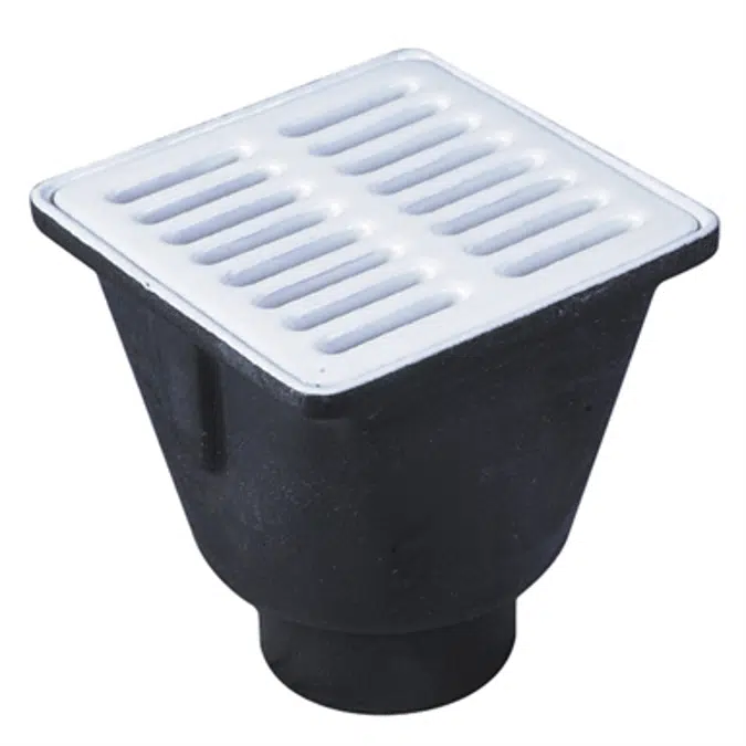8 in.  Square x 6 in.  Deep Sanitary Floor Sink - FS-710