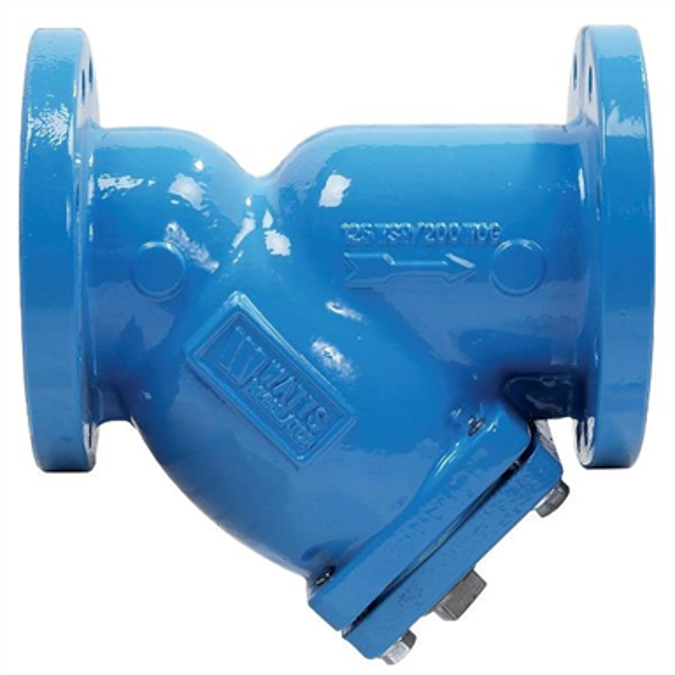 Wye-Pattern Strainers with FDA Epoxy Coating, Cast Iron, Class 125 Flanged End - 77F-DI-FDA-125