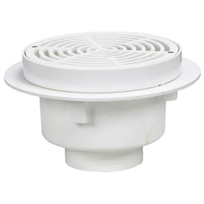 Image for All PVC Area Drain w/10 in. Round Fixed Top - FD-670