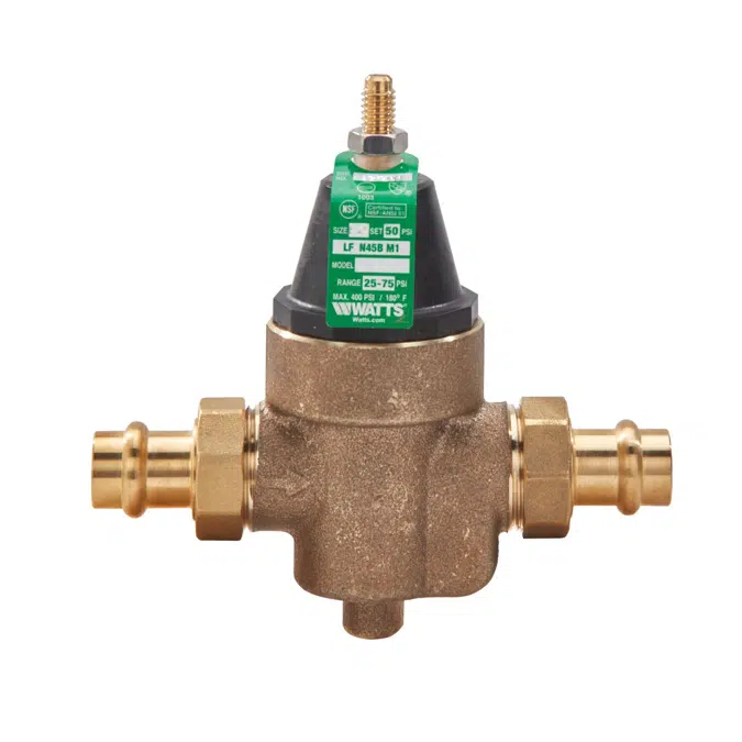 Lead Free* Water Pressure Reducing Valves, Sizes: 1/2 ‒ 1 IN (15 ‒ 25mm) - LFN45B