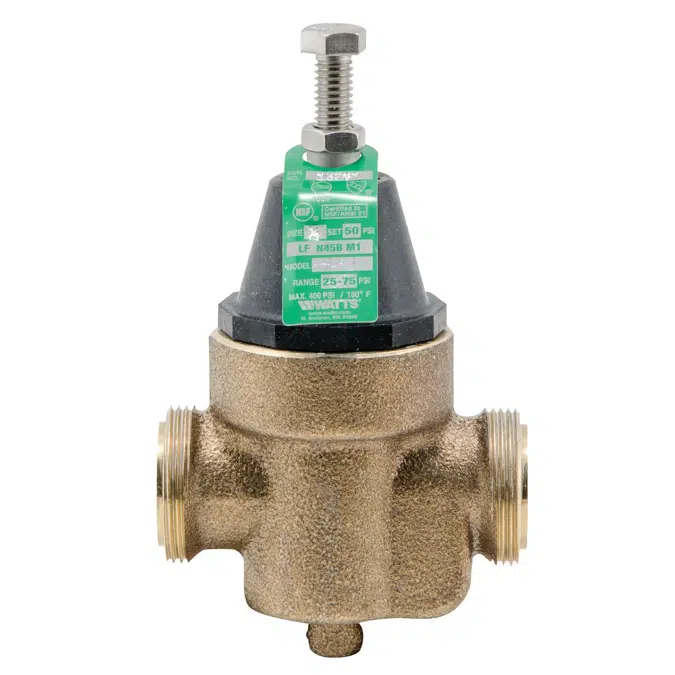 Lead Free* Water Pressure Reducing Valves, Sizes: 1/2 ‒ 1 IN (15 ‒ 25mm) - LFN45B