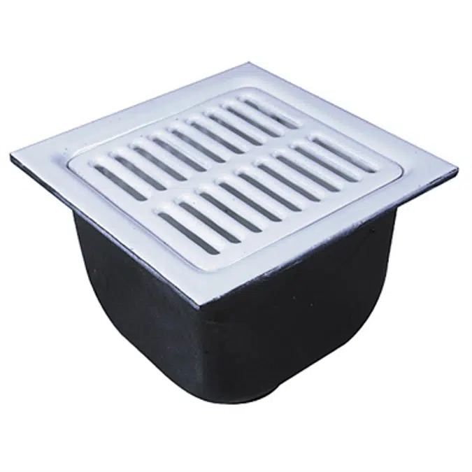 12 in.  Square x 8 in.  Deep Sanitary Floor Sink - FS-740