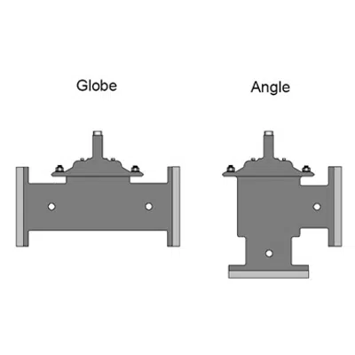 billede til Single Chamber Control Valve - Reduced Port with Mechanical Check - S6400, S61400