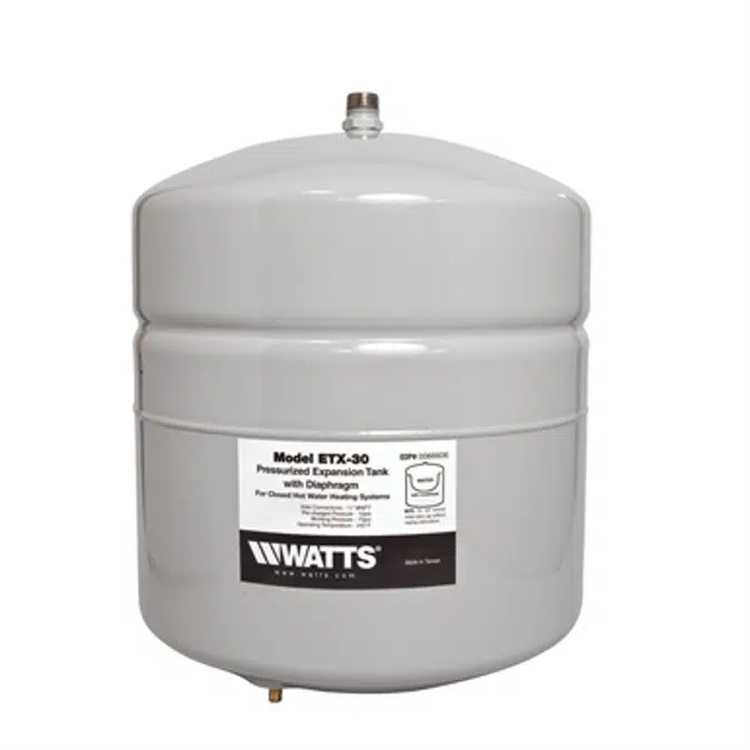 Non-Potable Water Expansion Tanks, Pipe Mount and Free Standing - ETX, ETSX