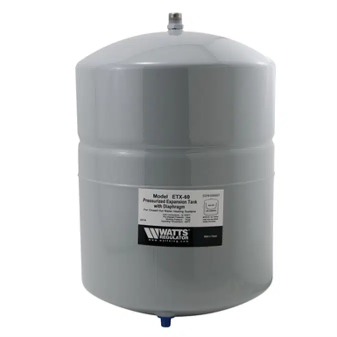 Non-Potable Water Expansion Tanks, Pipe Mount and Free Standing - ETX, ETSX