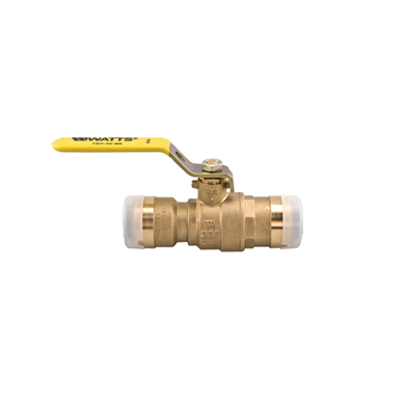 Image for 2-Piece, Full Port, Lead Free* Brass Ball Valves with Quick-Connect Technology - LFFBV-3C-QC